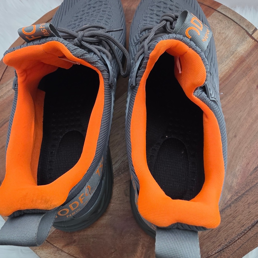 TSIODFO Mens Grey Orange Blade Running Sneakers Athletic Shoes Sz 45‎ US 11-11.5 - Picture 12 of 12
